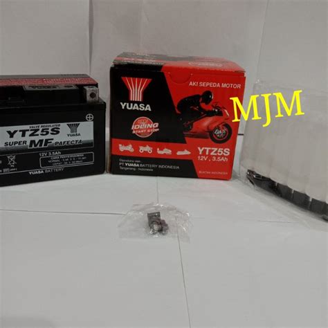 Jual ACCU AKI MOTOR YUASA YTZ5S MAINTENANCE FREE YTZ5 S KERING