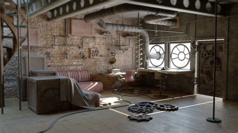 Steampunk Interior Design Bedroom