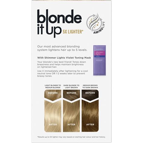 Clairol Blonde It Up Platinum Blonde Hair Colour Each Woolworths