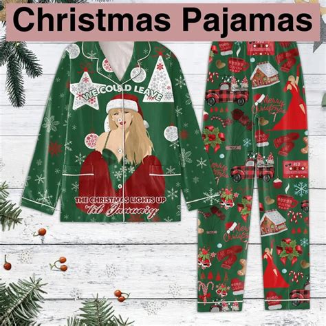 Ts We Could Leave The Christmas Lights Up Til January Pajamas Etsy