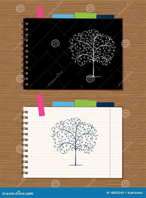 Notebook Cover And Page Design Royalty Free Stock Images - Image: 18892549