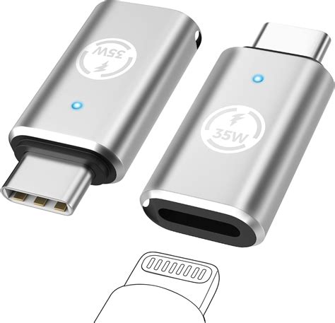 Moko Lightning Female To Usb C Male Adapter Pack Usb C To Lightning