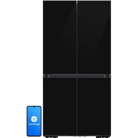 SAMSUNG RF65DB960E22EO Side by Side AI No Frost 185 3cm Czarne szkło