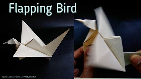 Tutorial On Origami Flapping Bird DIY Paper Flapping Bird Action