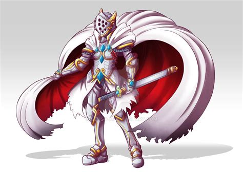silver armor commission   genso   deviantart