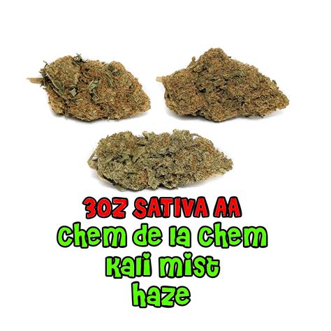 3 Oz Sativa Aa Chem De La Chem Kali Mist Haze Tale Of Two Strains