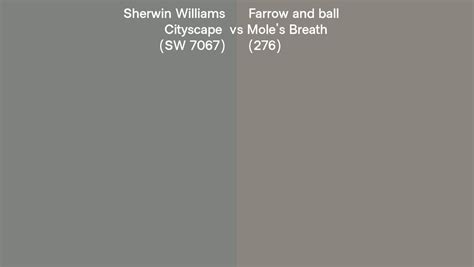 Sherwin Williams Cityscape Sw Vs Farrow And Ball Mole S Breath