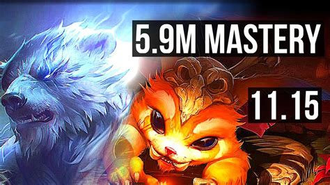 VOLIBEAR Vs GNAR TOP 5 9M Mastery 2100 Games 6 Solo Kills 7 2 7