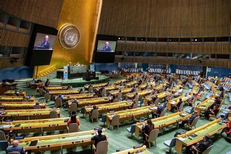 Un Assembly With Very Few Assembled Marks 75th Year The New York