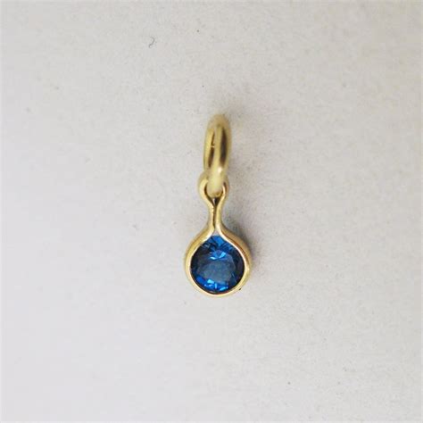 Gold Birthstone Charms in 13 Colors Mother's Birthstone - Etsy