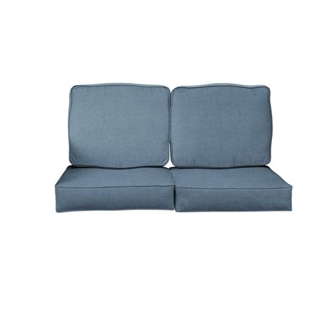 SORRA HOME 23 In X 23 5 In Sunbrella Spectrum Denim Deep Seating