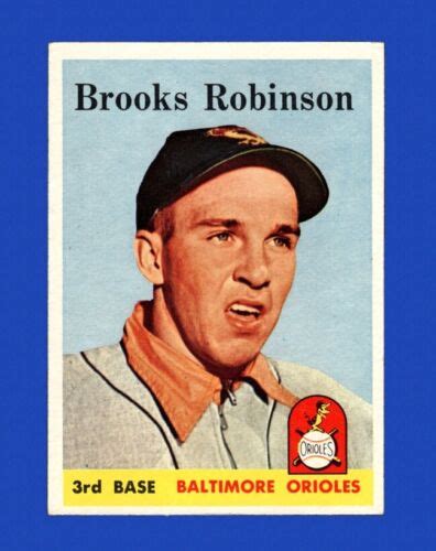 1958 Topps Set Break 307 Brooks Robinson EX EXMINT GMCARDS EBay