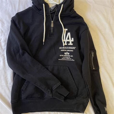 2023 LA dodgers hoodie worn once Size S - Depop