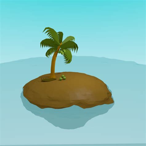 3d model island