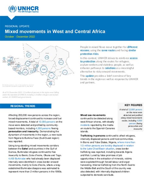 Document Unhcr Regional Report On Mixed Movements In West And Central