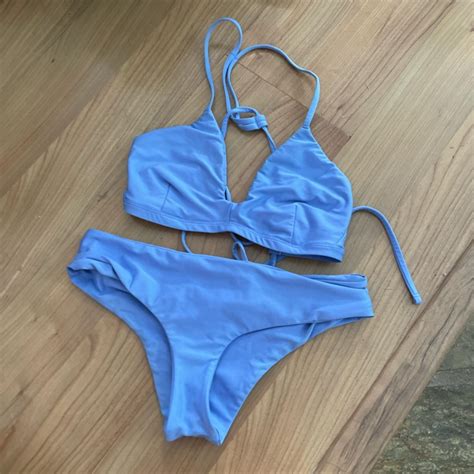 Hurley Sporty Lavender Bikini Top And Bottom Top Is Depop