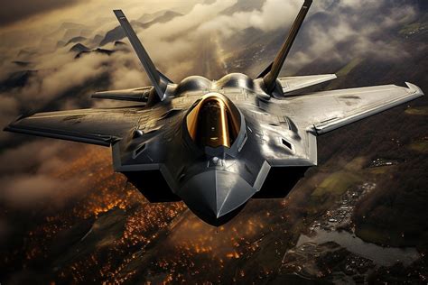 Premium AI Image | F35 Lightning II stealth fighter advanced technology ...