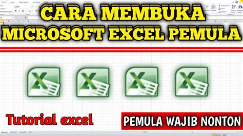 Cara Membuka Microsoft Excel Pemula YouTube