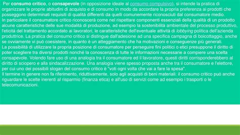 Educazione Al Consumo Consapevole Ppt Scaricare