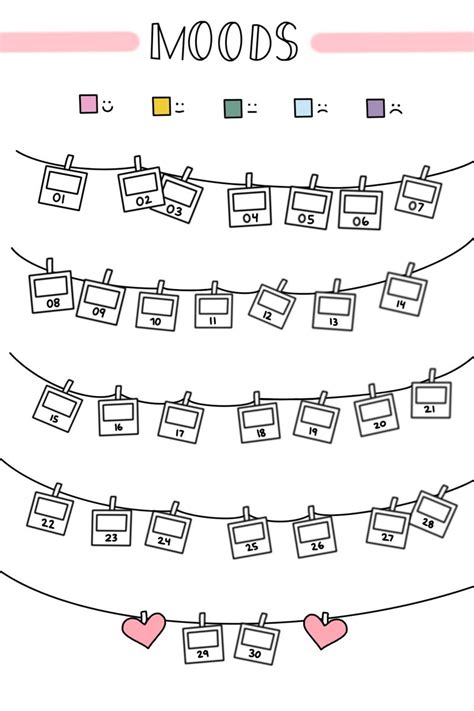 Mood Tracker Free Template For Digital Bullet Journaling Artofit