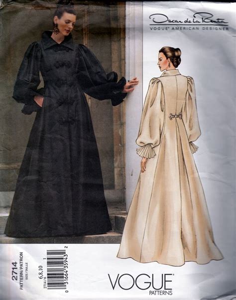 Coatdress Victorian Steampunk Style By Oscar De La Renta Vogue 2714