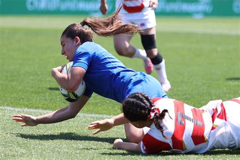 Rugby Femminile Mondiali 2022 LItalia Conquista I Quarti Una Prima