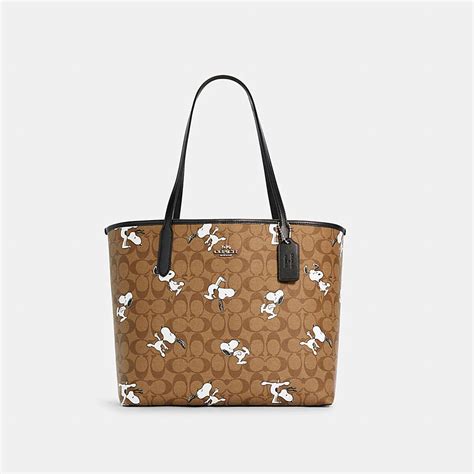 Coach® Outlet Coach X Peanuts City Tote In Signature Canvas With