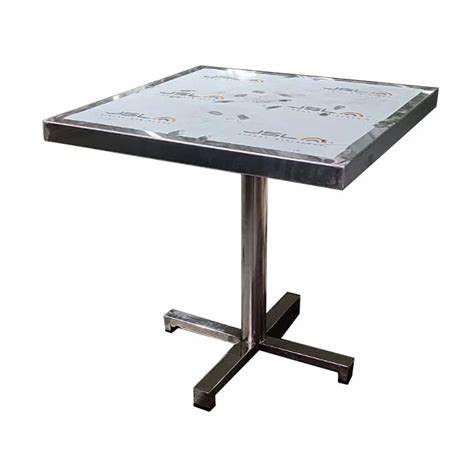 Polished Stainless Steel Square Table For Restaurant At Rs 375 In