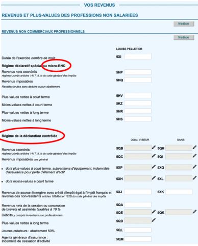 Comment Remplir Sa D Claration Fiscale Imp Ts Bnc Ts La Maison