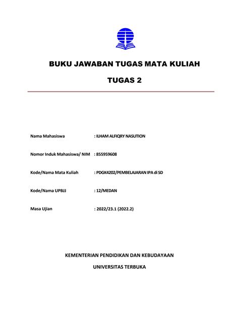 SOLUTION Pembelajaran Ipa Di Sd Tugas 2 Studypool