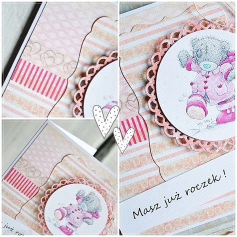 Handmade Scrapbooking Kartki Masz Ju Roczek Dziecko Urodziny