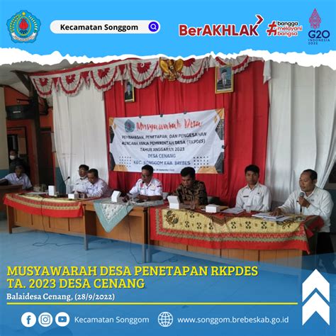 Musdes Penetapan Rkpdes Ta Di Desa Cenang Dan Wanatawang