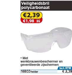 Veiligheidsbril Polycarbonaat Aanbieding Bij Toolstation Folders Nl