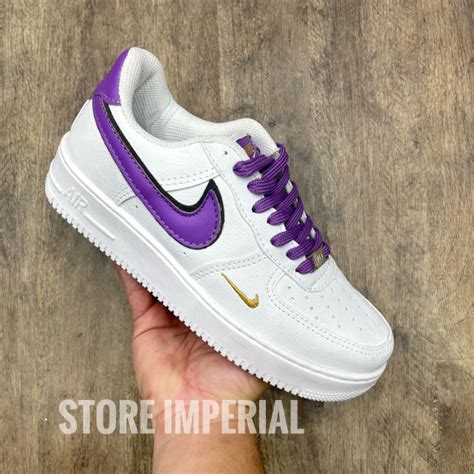 Air Force Branco Roxo Comprar Em Store Imperial