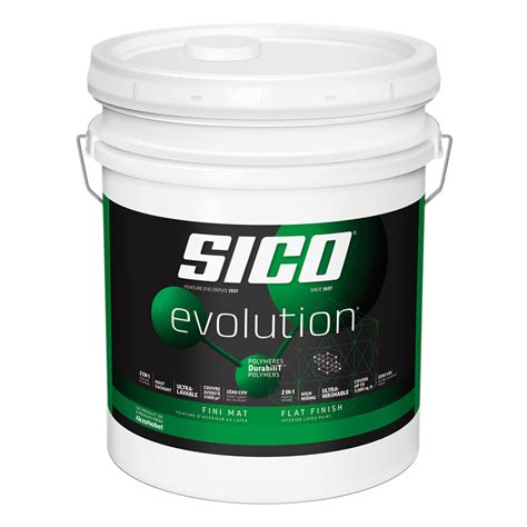 Peinture d intérieur Sico Évolution fini velouté Blanc pur 18 9 L