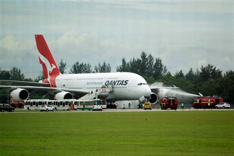 Qantas Grounds Airbus Jets After Engine Blows Apart The New York Times