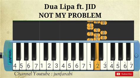 Dua Lipa Ft Jid Not My Problem Tutorial Melodica Youtube