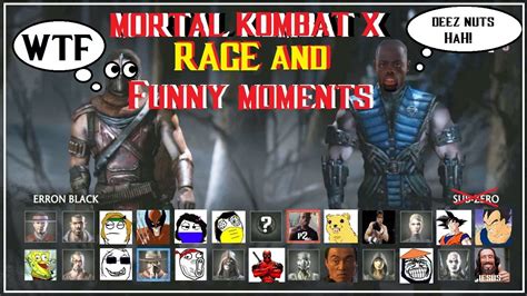 MORTAL KOMBAT X RAGE AND FUNNY MOMENTS YouTube