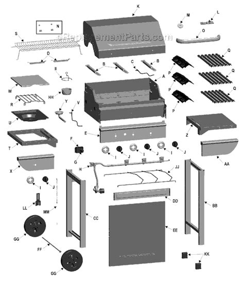 Char Broil Three Burner Gas Grill With Side Burner 463320109