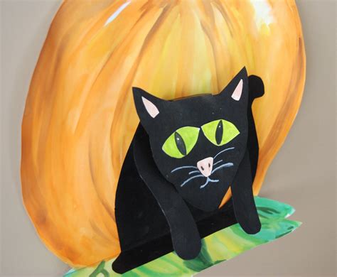 that artist woman: Halloween Cat Art Project