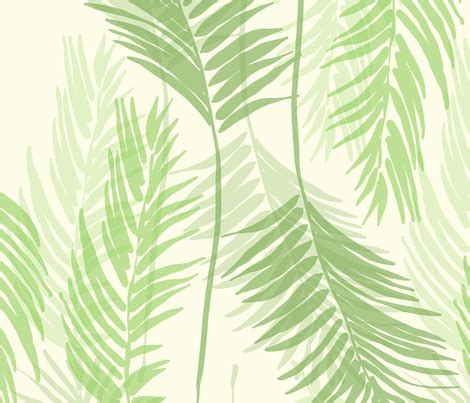 Palm Leaf Pattern fabric - 2329_design - Spoonflower