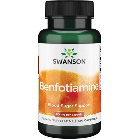 Swanson Benfotiamin 80 Mg 120 Kapseln