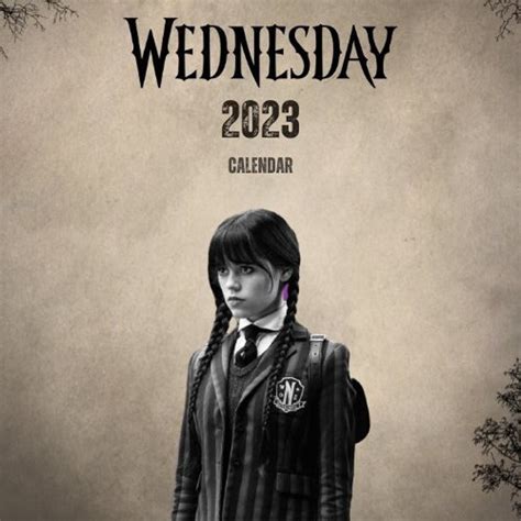 Wednesday Addams 2023 Calendar With Pictures and Quotes Digital Copy - Etsy