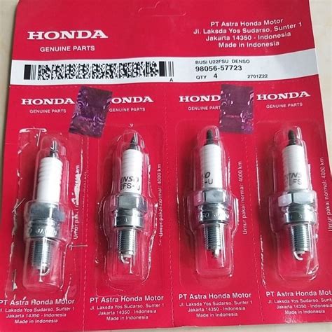 jual busi honda denso ufsu grand supra  supra fit mio   pcs