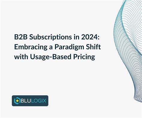 B2B Subscriptions in 2024: Embracing a Paradigm Shift with Usage-Based