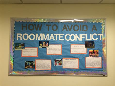 How To Solve A Roommate Conflict Ra Bulletin Board With A Spongebob Theme Ra Bulletin Boards