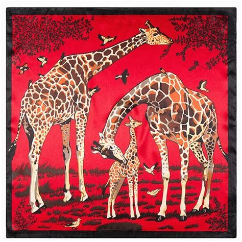 60cm60cm European And American Giraffe Scarf Giraffe Scarf