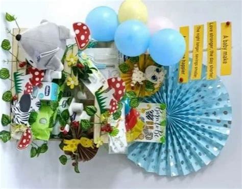 Blue Wooden Baby Shower Hamper For Gifting Purpose At Rs Piece In