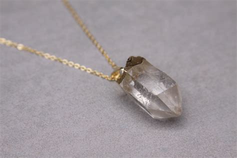 Crystal Quartz Necklace – Long | Reija Eden Jewelry