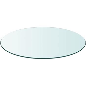 vidaXL Dessus de table ronde pour table à manger table basse verre